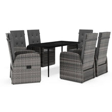 -Delige Tuinset Met Kussens 7 Grijs
