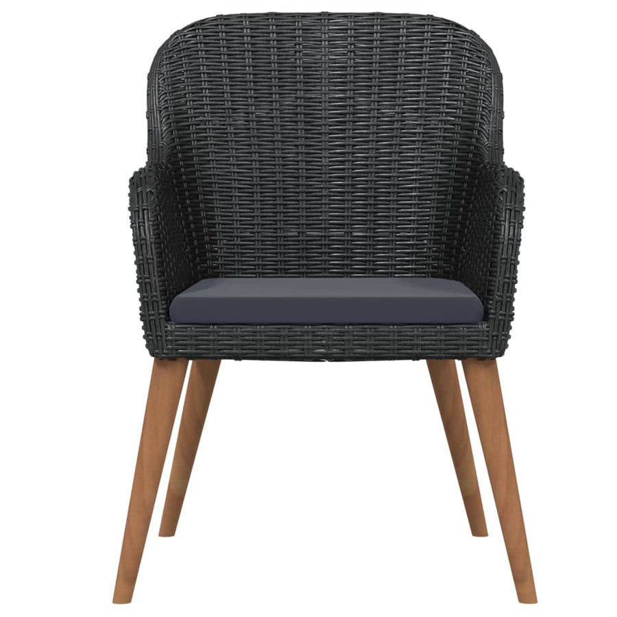 Tuinset Met Kussens 3 80 cm tafellengte Zwart