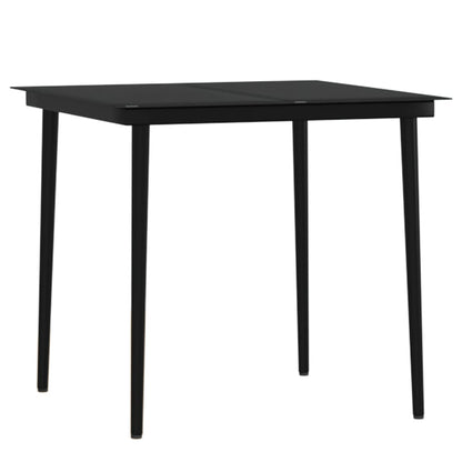 Tuinset Met Kussens 3 80 cm tafellengte Zwart