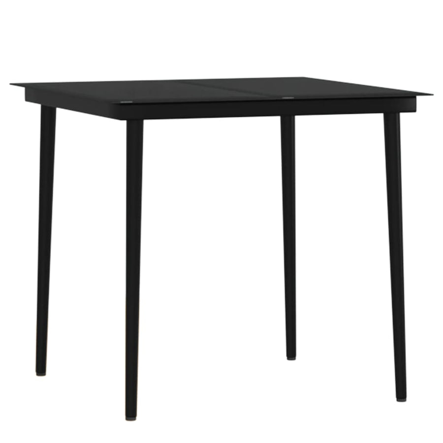 Tuinset Met Kussens 3 80 cm tafellengte Zwart