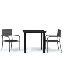 -Delige Tuinset 3 80 cm tafellengte Grijs