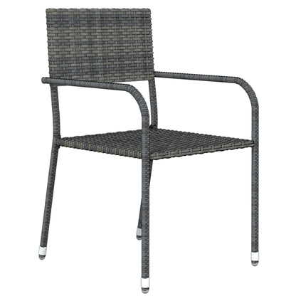 -Delige Tuinset 3 80 cm tafellengte Grijs