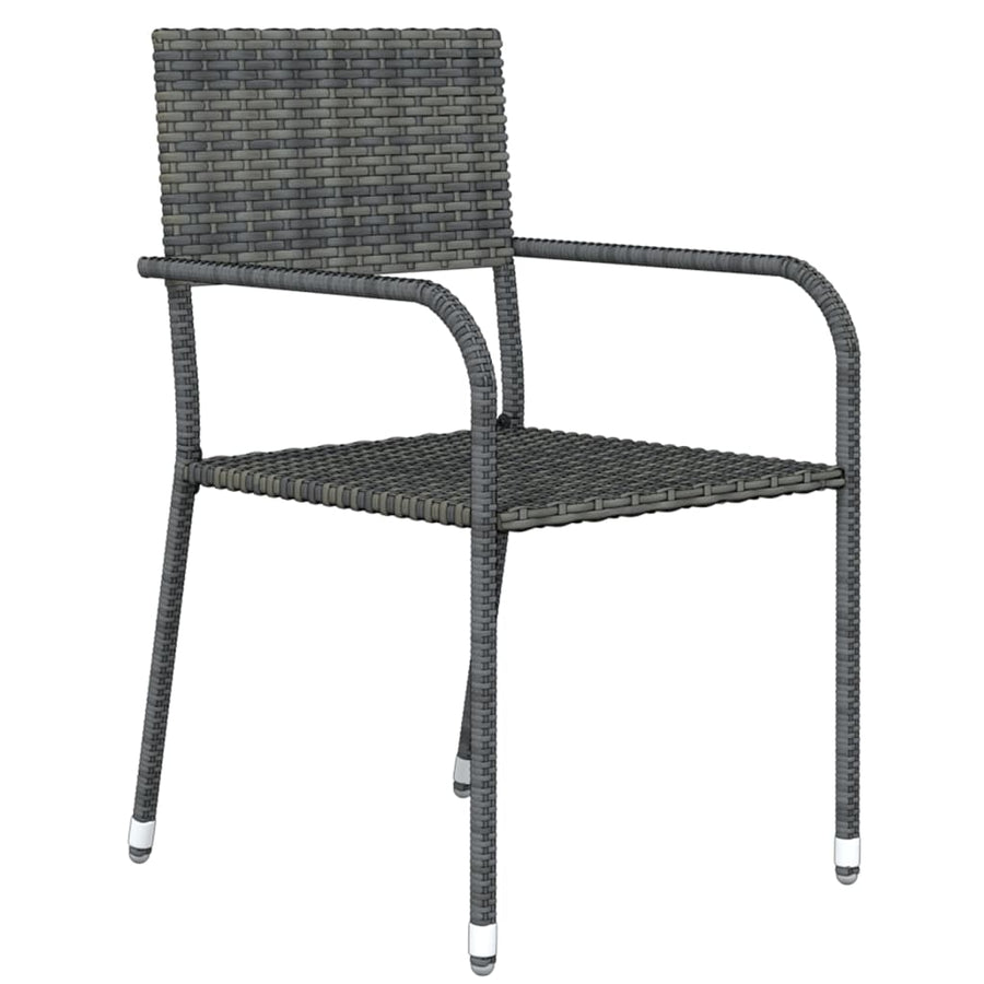 -Delige Tuinset 3 80 cm tafellengte Grijs