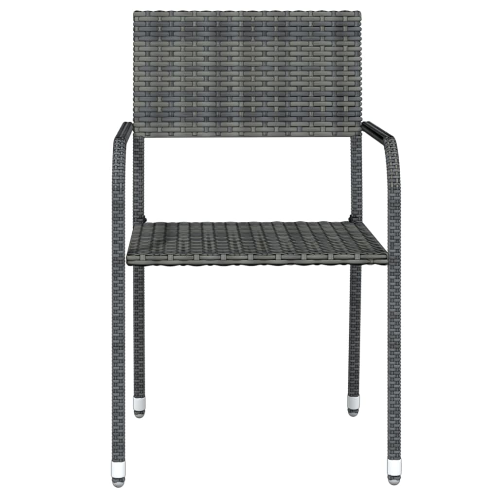 -Delige Tuinset 3 80 cm tafellengte Grijs