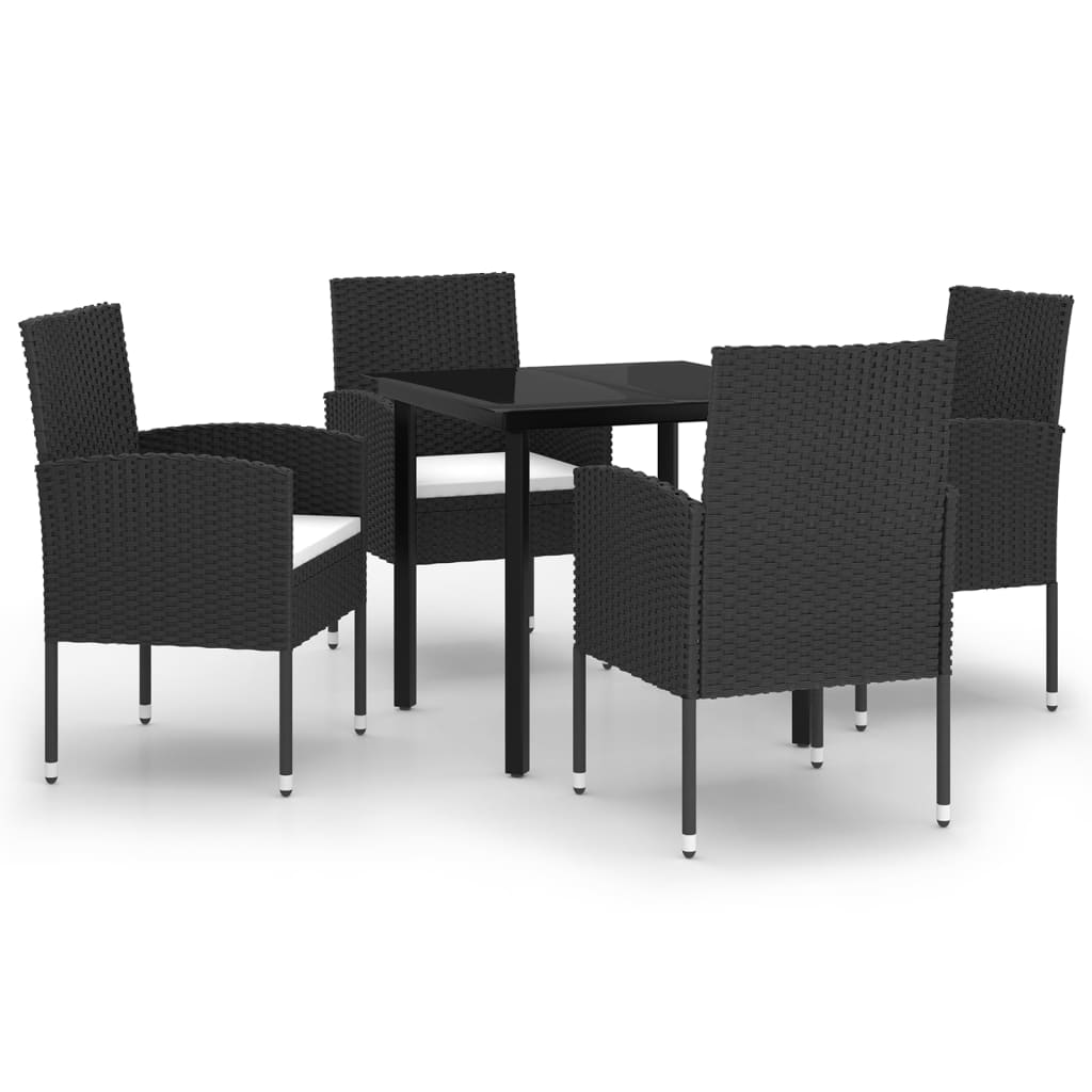 5-delige Tuinset zwart