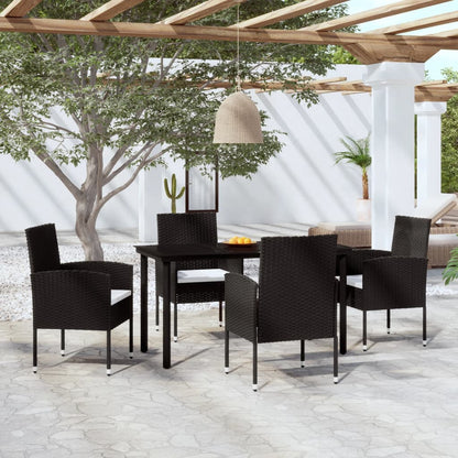 5-delige Tuinset zwart