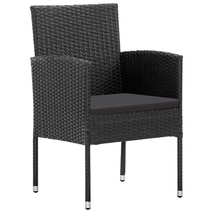-Delige Tuinset 5 80 cm tafellengte Zwart en grijs