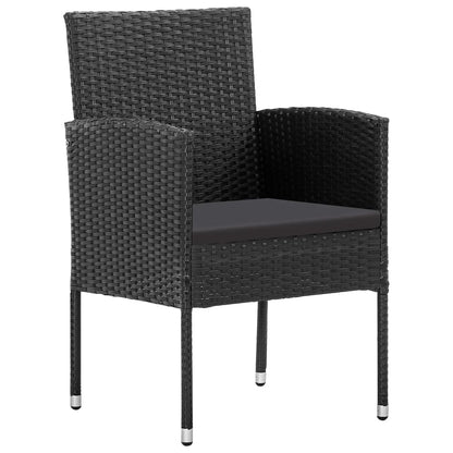 Tuinset 9 200 cm tafellengte Zwart en grijs