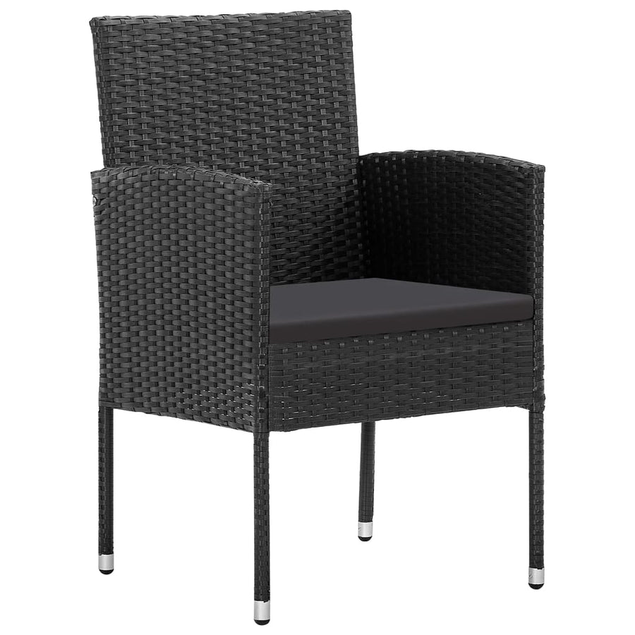 Tuinset 9 200 cm tafellengte Zwart en grijs