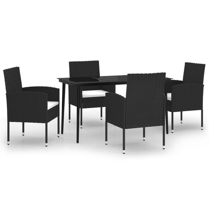 5-delige Tuinset zwart
