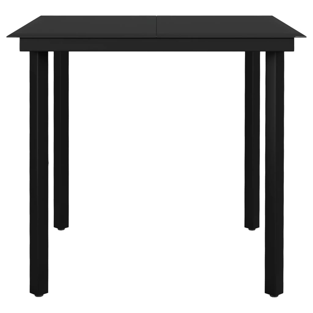 -Delige Tuinset 3 80 cm tafellengte Donkergrijs