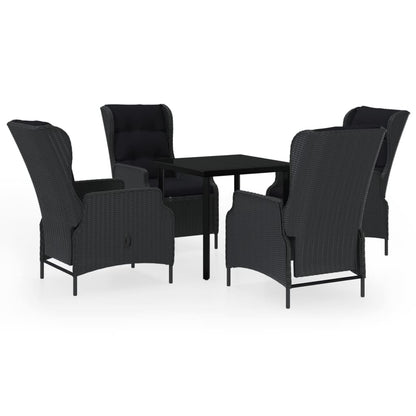 -Delige Tuinset 5 80 cm tafellengte Donkergrijs