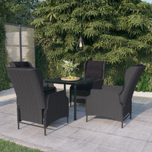 -Delige Tuinset 5 80 cm tafellengte Donkergrijs
