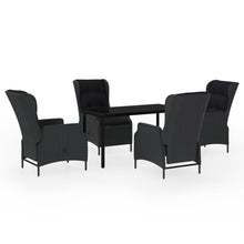 -Delige Tuinset 5 140 cm tafellengte Donkergrijs