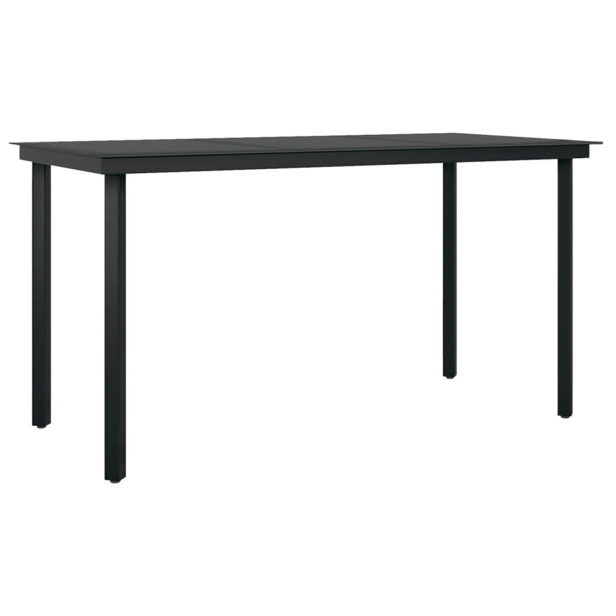 -Delige Tuinset 5 140 cm tafellengte Donkergrijs