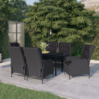 7-piece Garden set dark grey