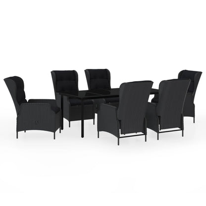 Tuinset 7 200 cm tafellengte Donkergrijs