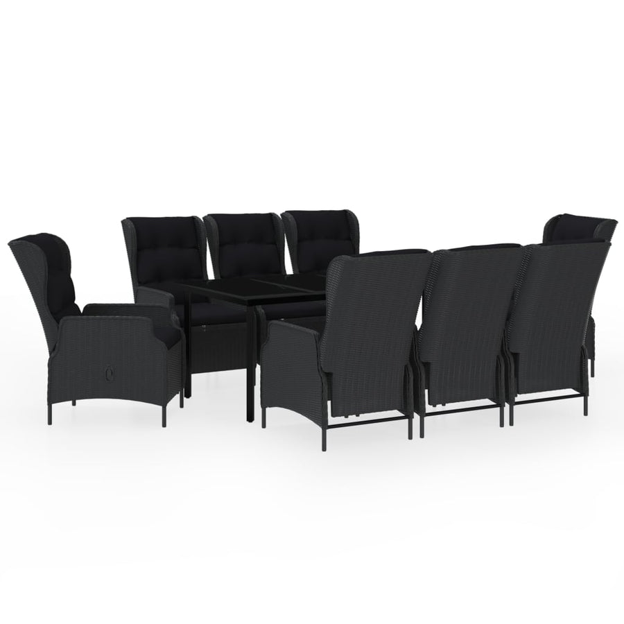 Tuinset 9 200 cm tafellengte Donkergrijs