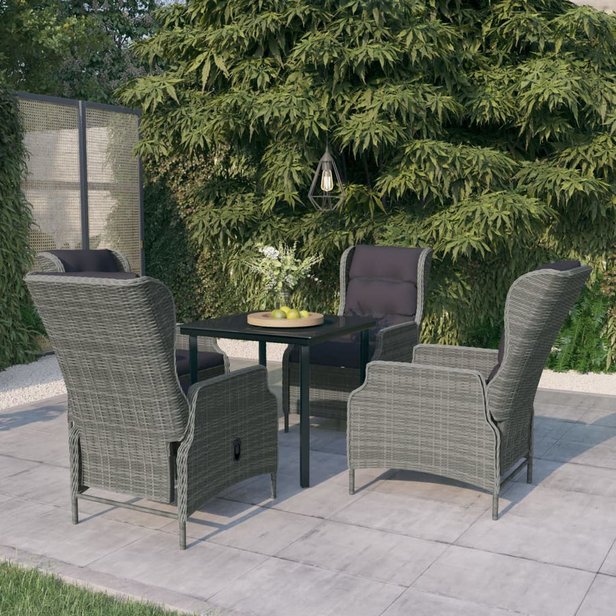 Tuinset 5 80 cm tafellengte Lichtgrijs