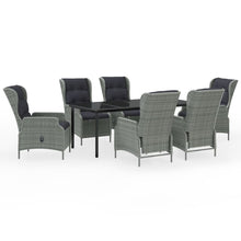 Tuinset 7 200 cm tafellengte Lichtgrijs