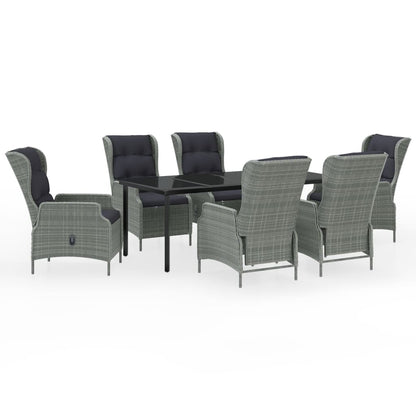 Tuinset 7 200 cm tafellengte Lichtgrijs