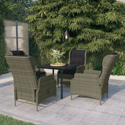 Tuinset 5-delig bruin 80 cm tafel