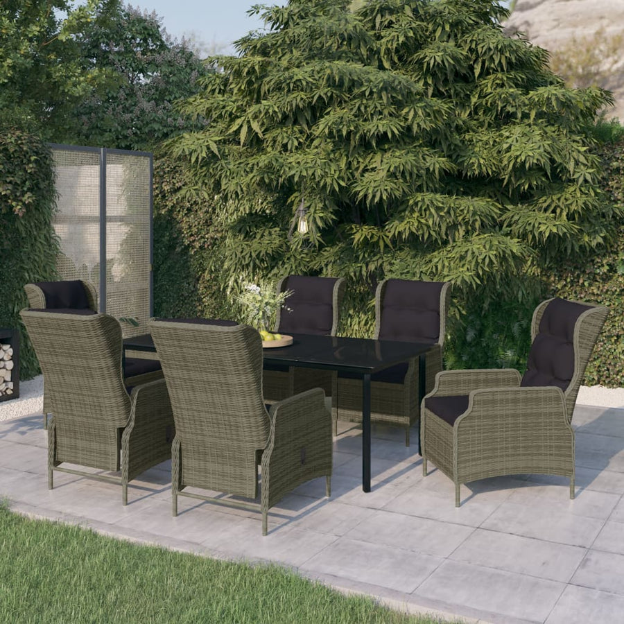 Tuinset 7 200 cm tafellengte Bruin