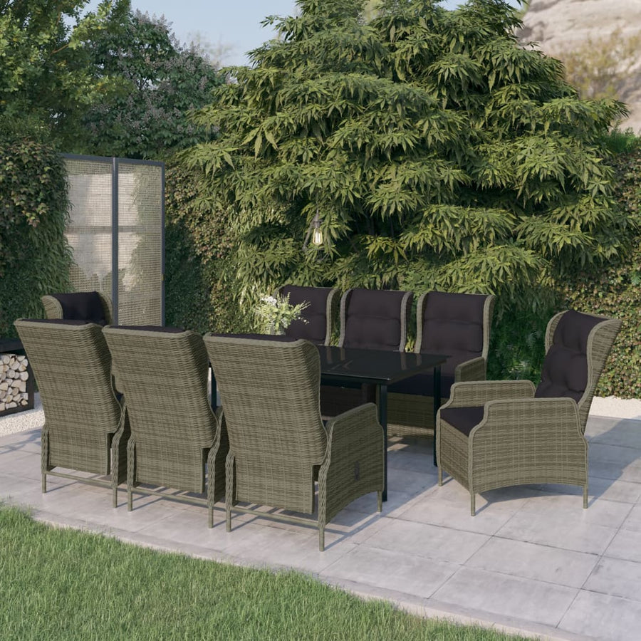Tuinset 9 200 cm tafellengte Bruin