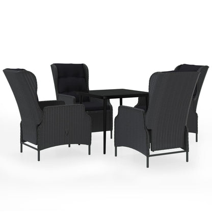 -Delige Tuinset 5 80 cm tafellengte Donkergrijs