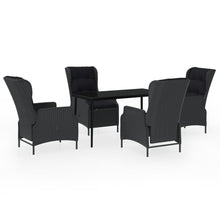 -Delige Tuinset 5 140 cm tafellengte Donkergrijs