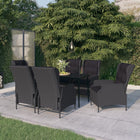 7-piece Garden set dark grey