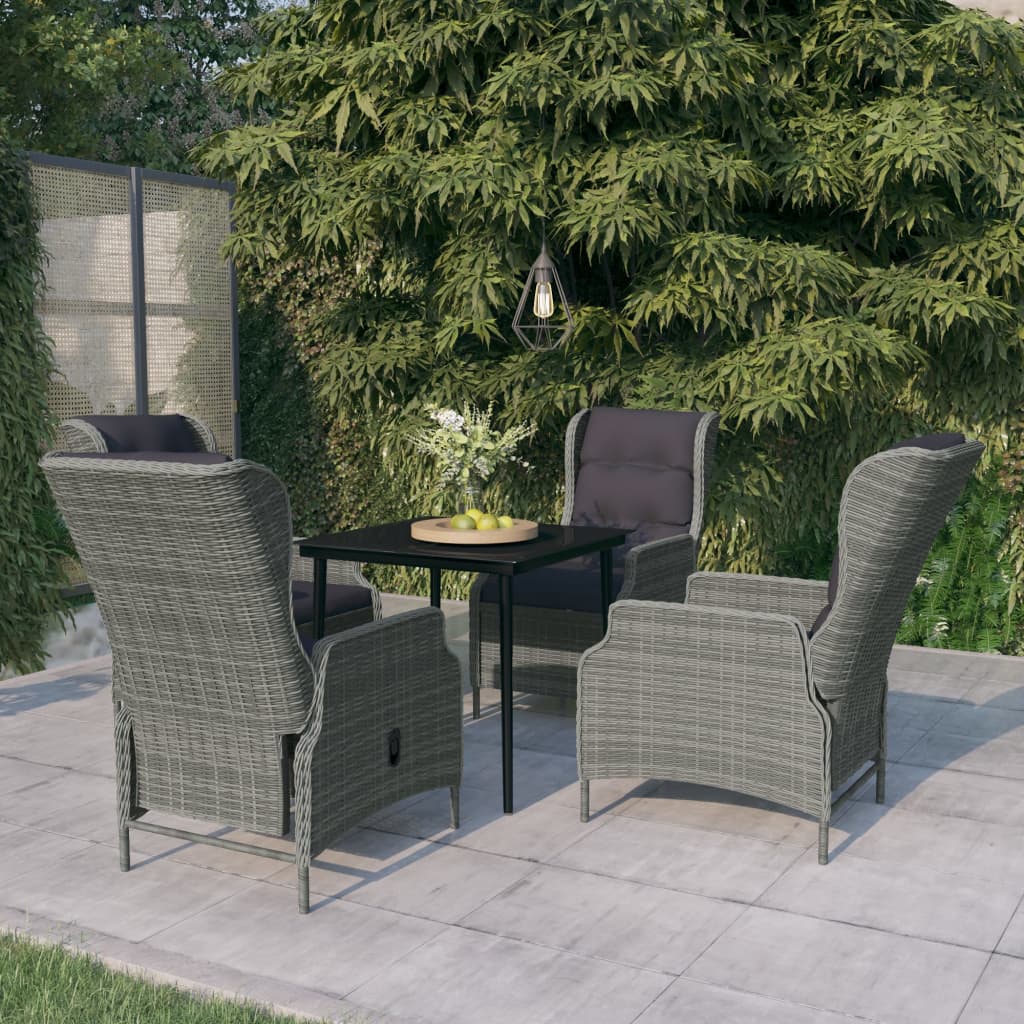 Tuinset 5 80 cm tafellengte Lichtgrijs