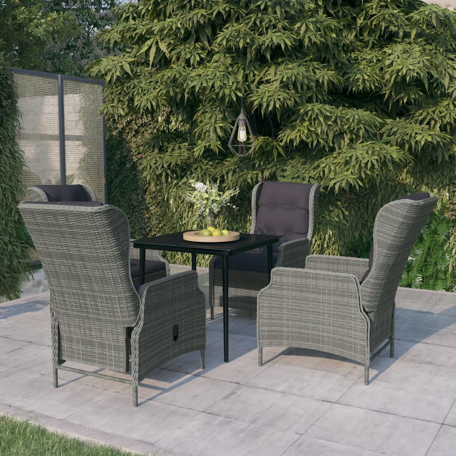 Tuinset 5 80 cm tafellengte Lichtgrijs