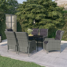 Tuinset 7 140 cm tafellengte Lichtgrijs