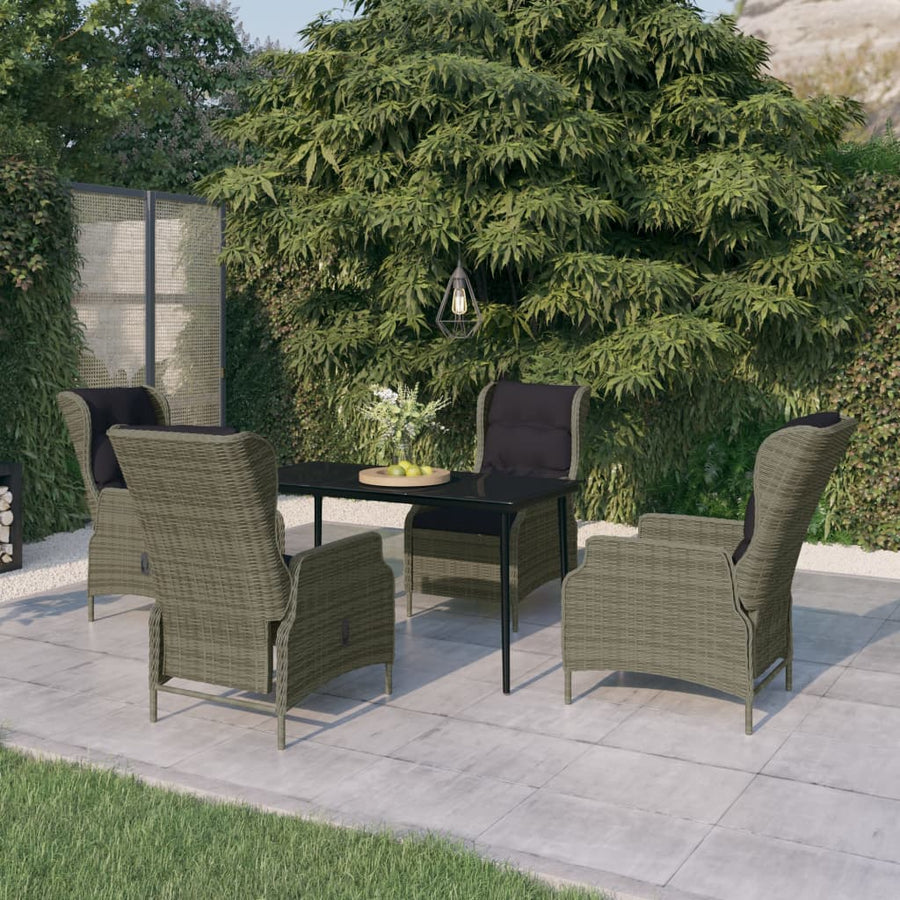 Tuinset 5 140 cm tafellengte Bruin