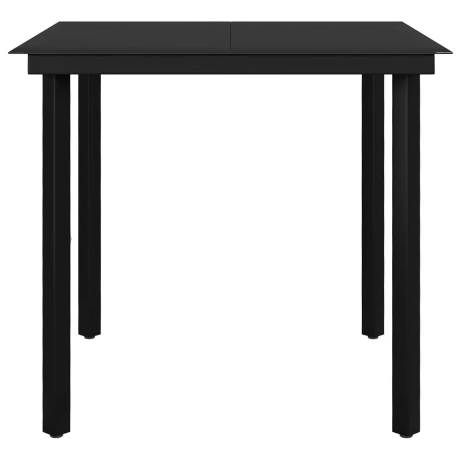 5-Delige Tuinset Met Kussens Poly Rattan En Glas 4 80 cm tafellengte Bruin