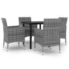 5-Delige Tuinset Met Kussens Poly Rattan En Glas 4
