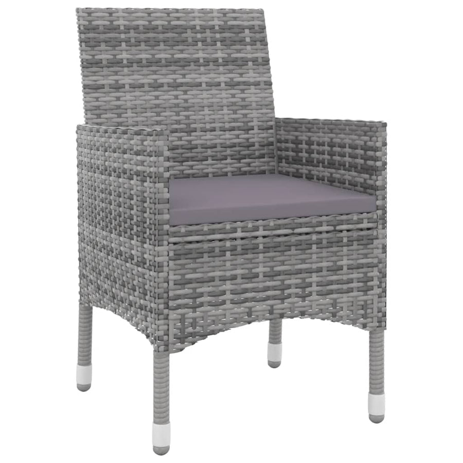 5-Delige Tuinset Met Kussens Poly Rattan En Glas 4