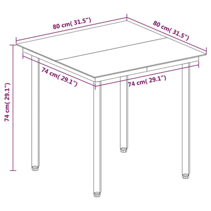 5-Delige Tuinset Met Kussens Poly Rattan En Glas 4