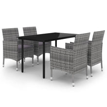 5-Delige Tuinset Met Kussens Poly Rattan En Glas 4