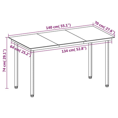 5-Delige Tuinset Met Kussens Poly Rattan En Glas 4