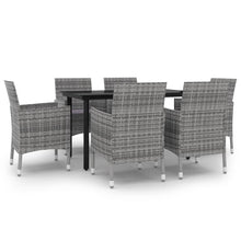 7-Delige Tuinset Met Kussens Poly Rattan En Glas 6