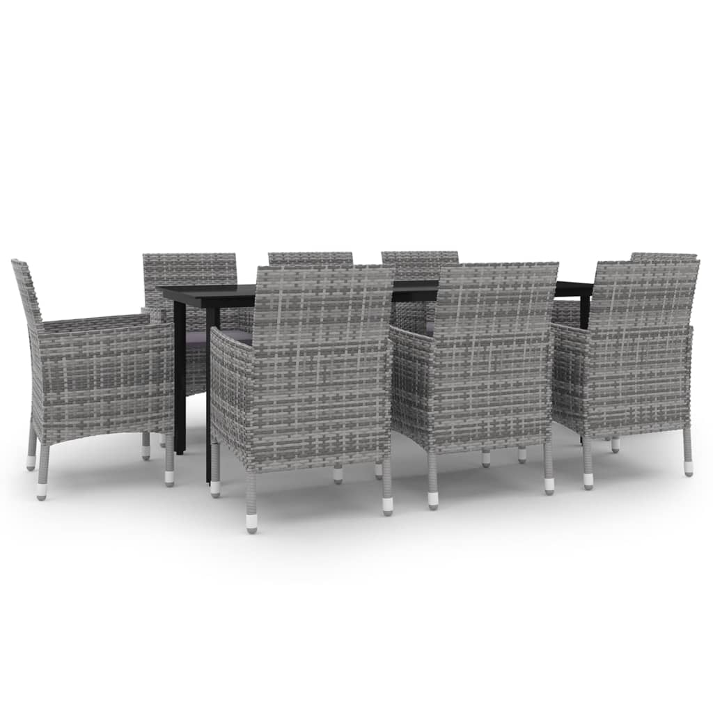 Tuinset Met Kussens Poly Rattan En Glas 9