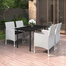 5-Delige Tuinset Met Kussens Poly Rattan En Glas 4