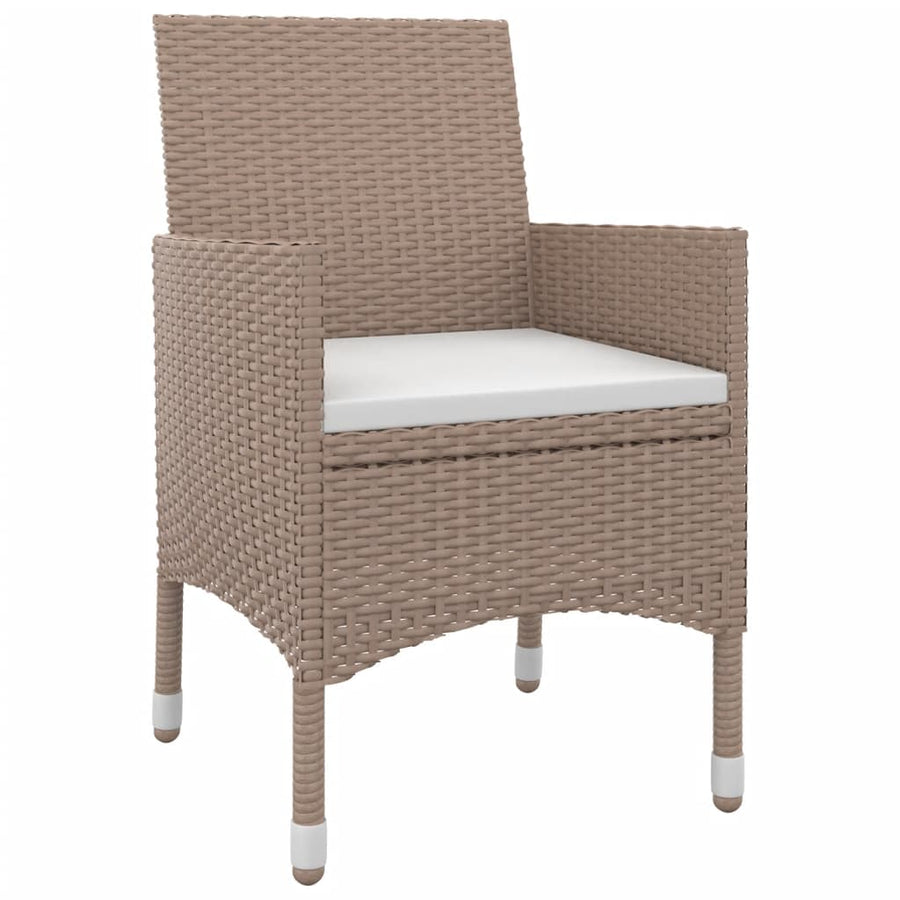 5-Delige Tuinset Met Kussens Poly Rattan En Glas 4