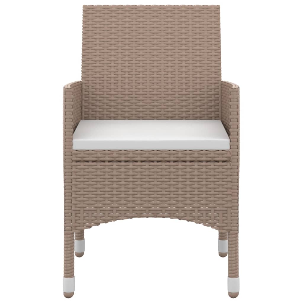 9-Delige Tuinset Met Kussens Poly Rattan En Glas 8