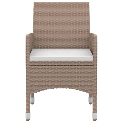 9-Delige Tuinset Met Kussens Poly Rattan En Glas 8