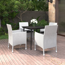 5-Delige Tuinset Met Kussens Poly Rattan En Glas 4