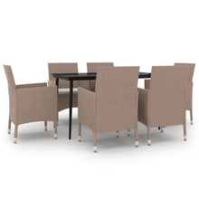 7-Delige Tuinset Met Kussens Poly Rattan En Glas 6