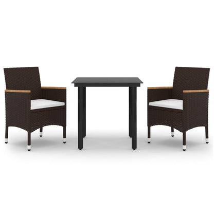 Tuinset Met Kussens Poly Rattan En Glas 3